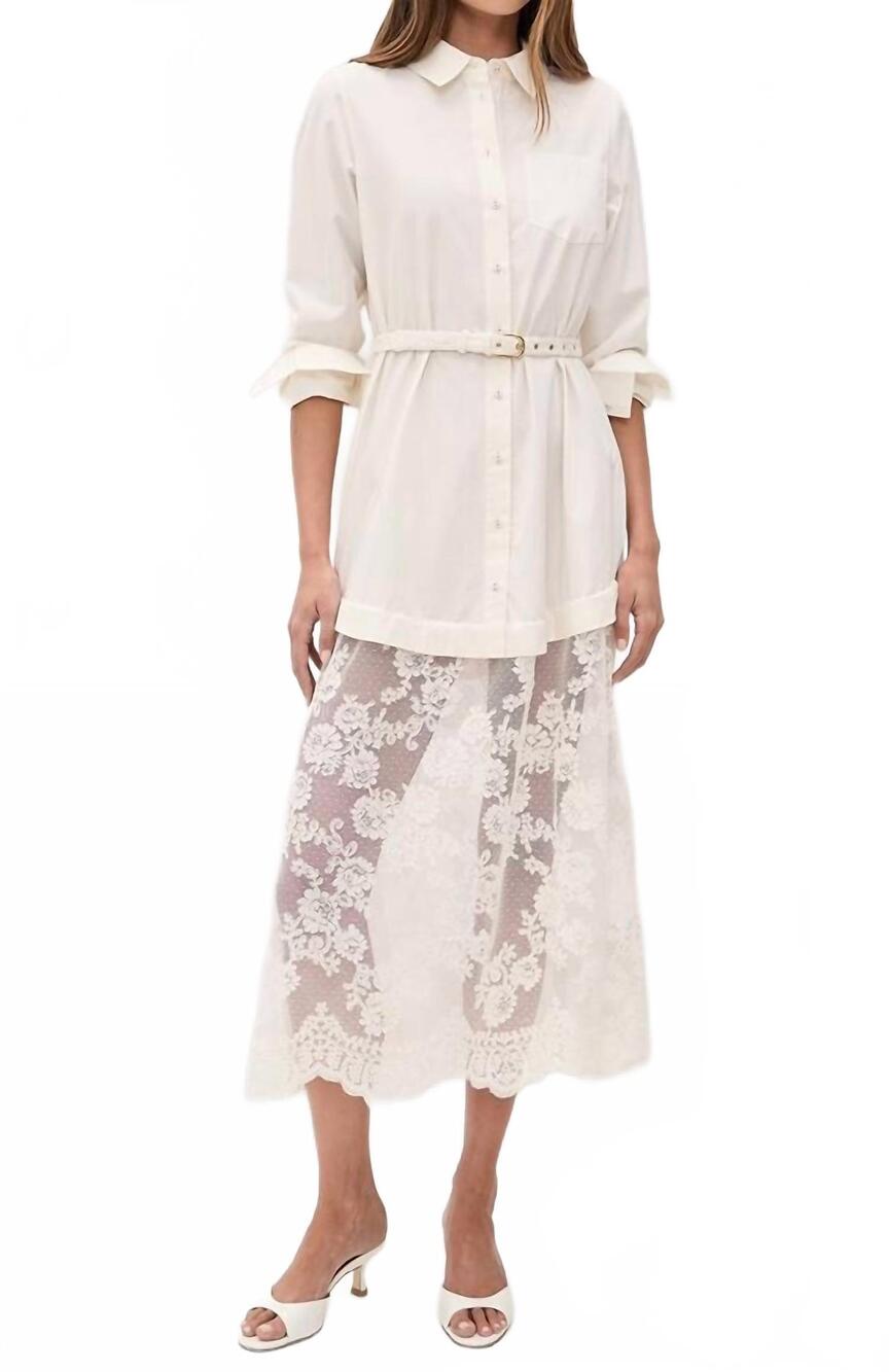 NEW CAMI NYC niveen midi dress in macadamia